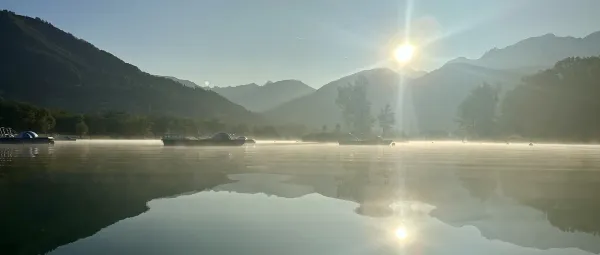 Un matin au lac de Passy