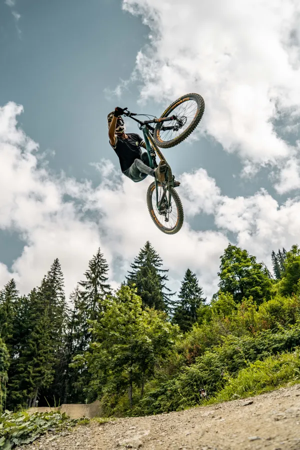 Piste VTT la Serpentine du Bike Park de Châtel