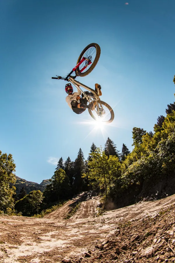 Piste VTT la Serpentine du Bike Park de Châtel