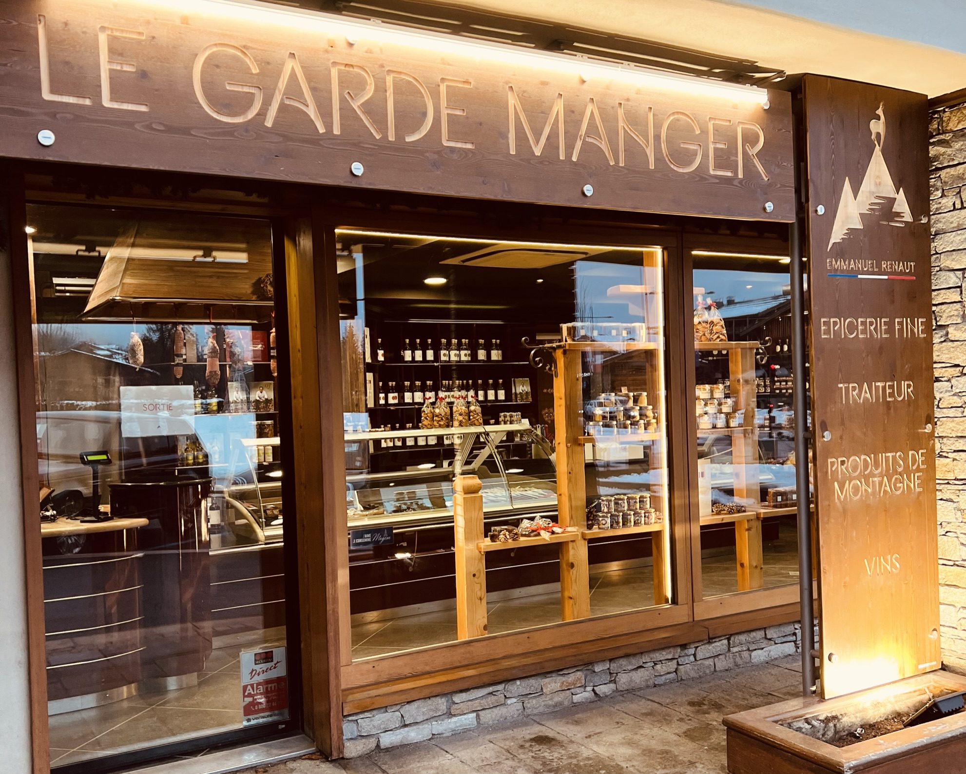 Devanture de la boutique