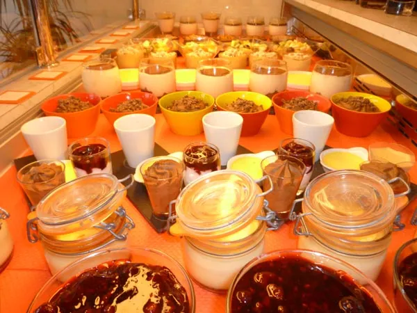 vitrine de desserts