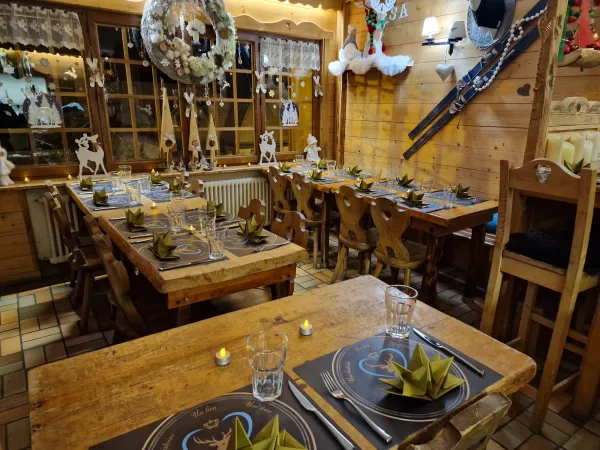 Salle à manger décorée