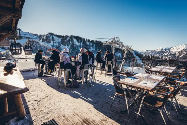 Terrasse en hiver