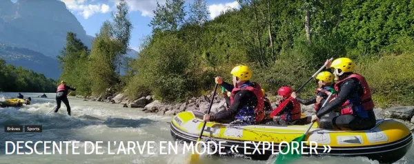 Raft sur l'Arve