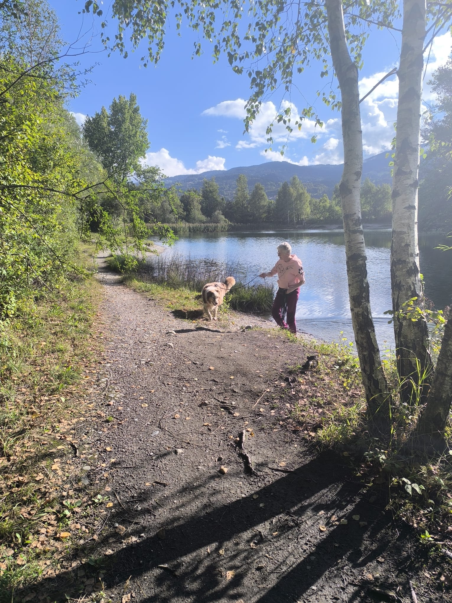 piste au lac des Ilettes