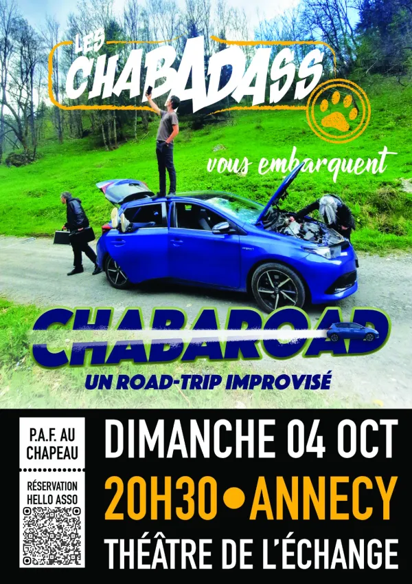 Spectacle d'improvisation théâtrale "Chabaroad"