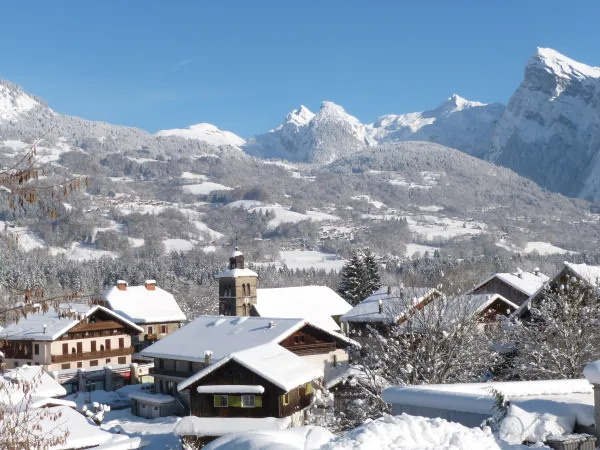 Morillon village en hiver