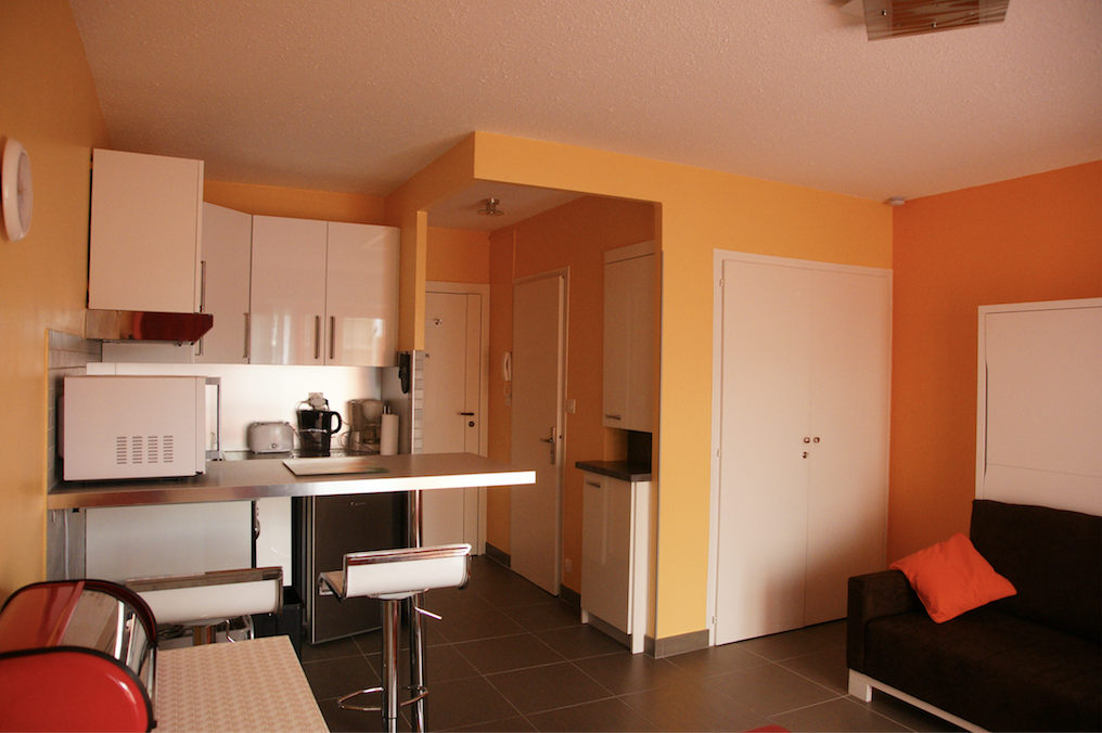 Vue de l'intérieur de l'appartement