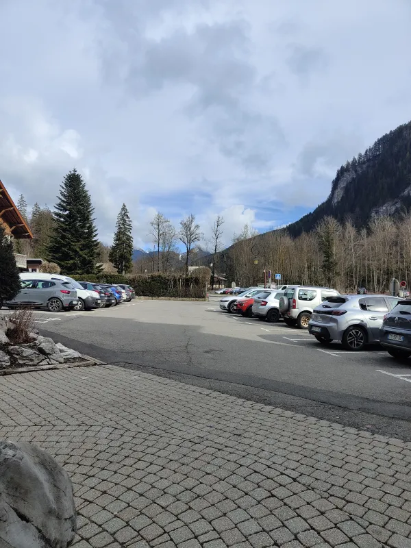 Vue depuis l'accès piéton