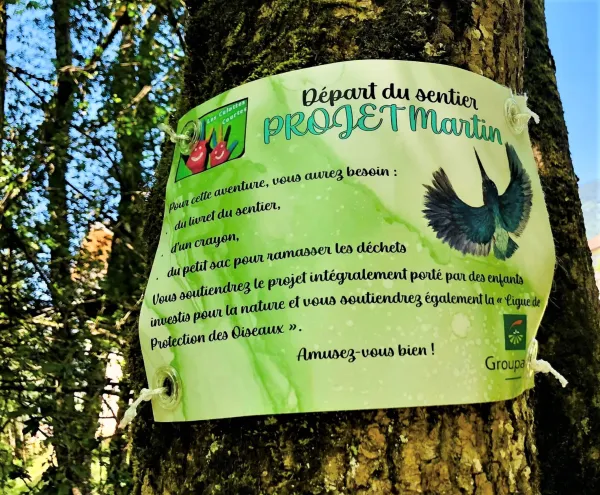 Point de départ sentier