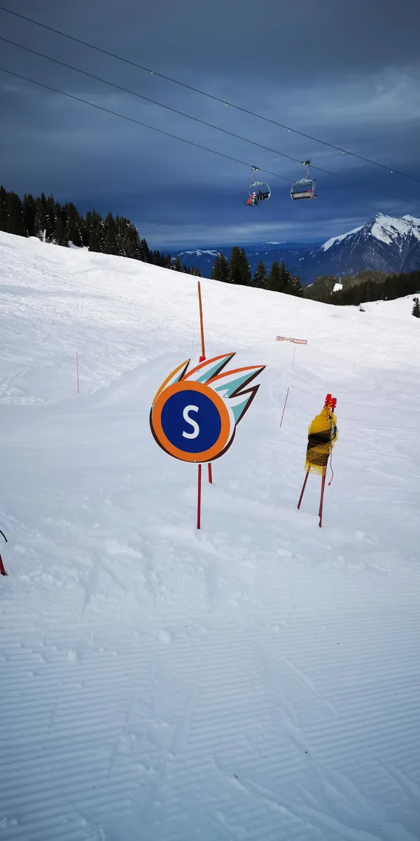 entrée de la piste ludique