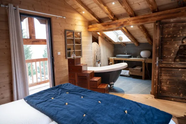 Chambre double avec baignoire