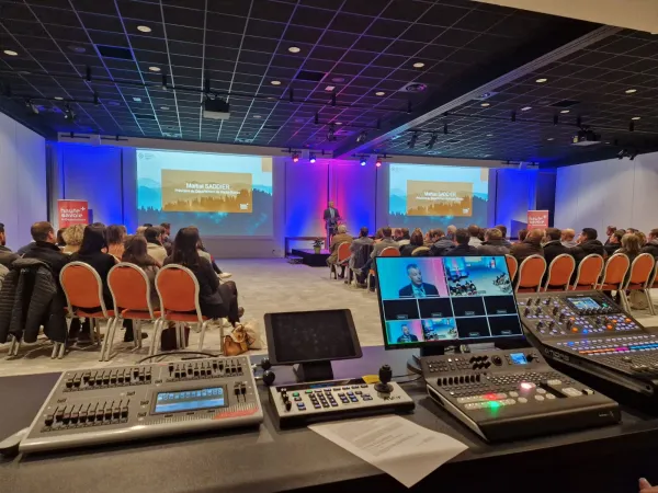 Intégration audiovisuelle - Centre de convention Archamps