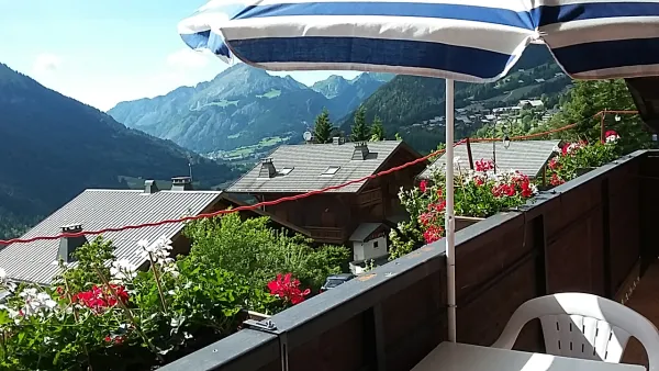 Vue du balcon en été
