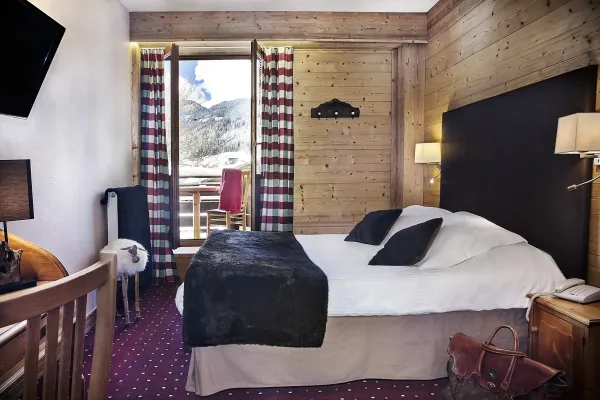 Chambre double - Hôtel Beauregard à La Clusaz