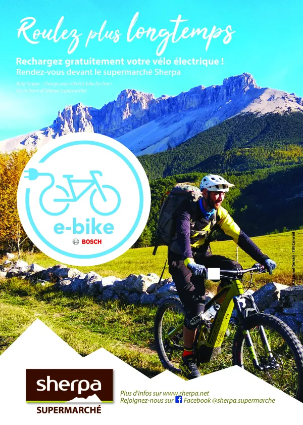 Borne de rechargement vélo électrique