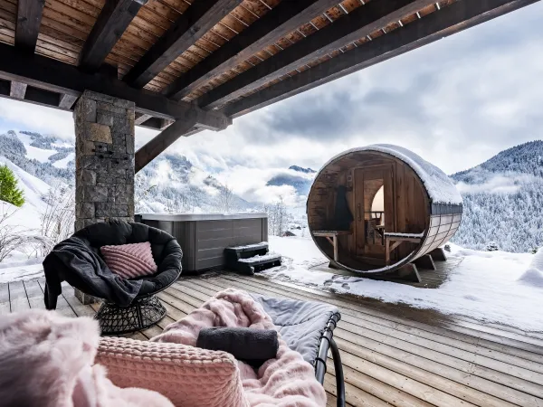 Terrasse en hiver