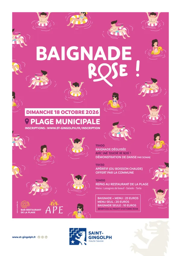 Baignade Rose