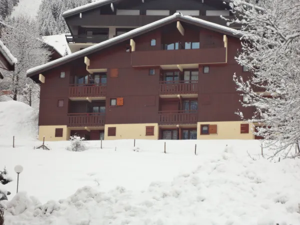 façade en hiver