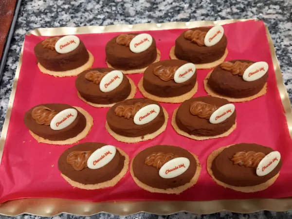 mignardises chocolat-caramel