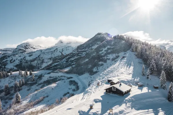 Le Col de Bassachaux en hiver