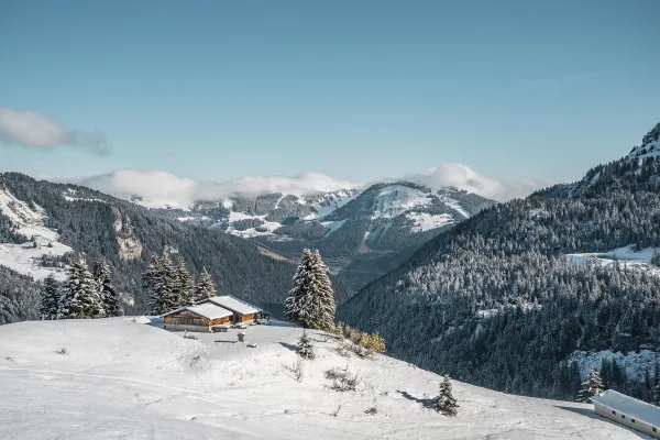 Le Col de Bassachaux en hiver