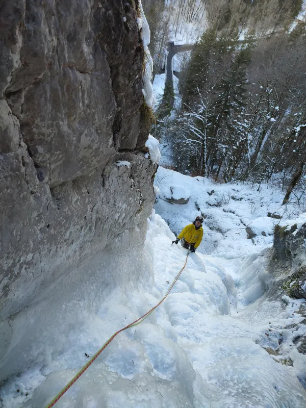 Activité encadrée cascade de glace