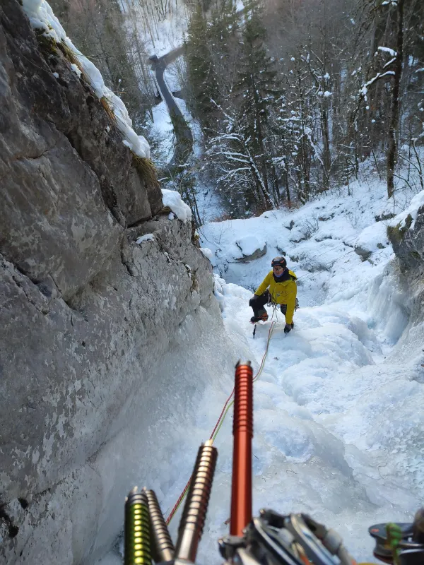 Activité encadrée cascade de glace