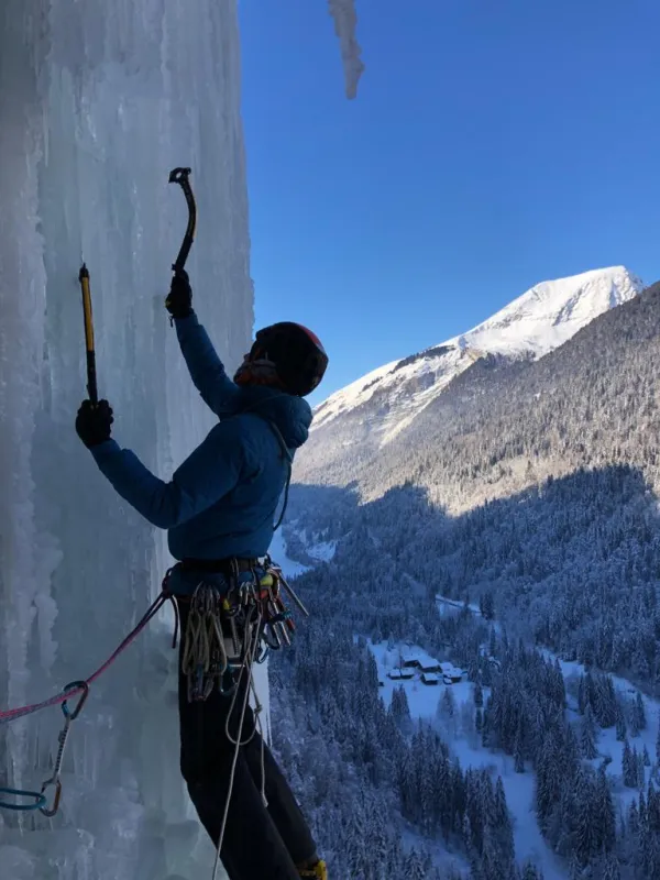 Activité encadrée cascade de glace