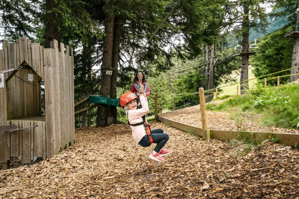 Petite tyrolienne pour les enfants