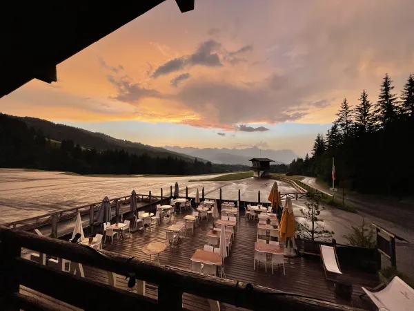 Terrasse coucher de soleil