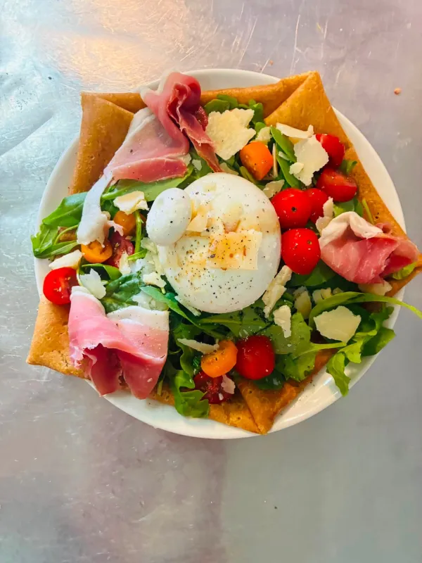 Crêpe tomates mozzarella