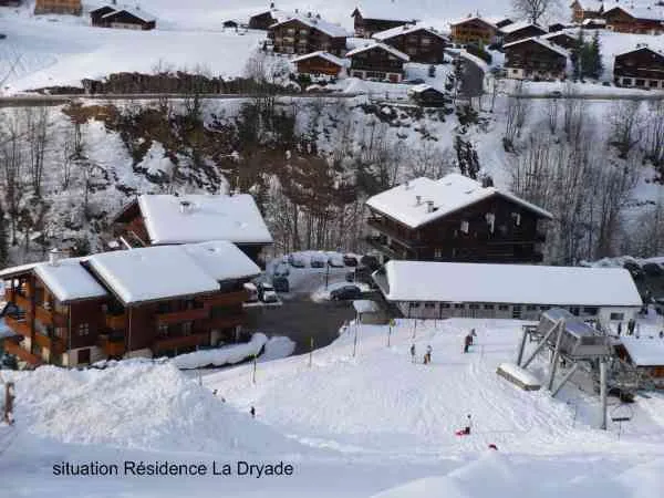 Vue depuis appartement hiver/View from the appartment winter-Dryade-Le Grand-Bornand