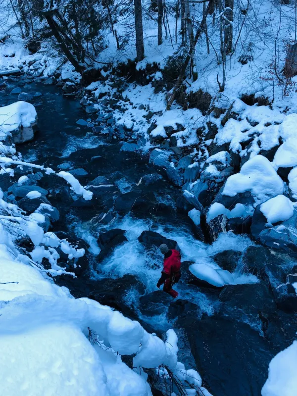 Canyon hivernal
