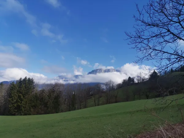 Le chemin de halage à Bluffy