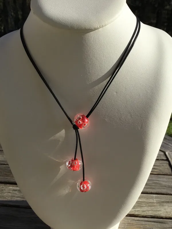 collier perles de verre