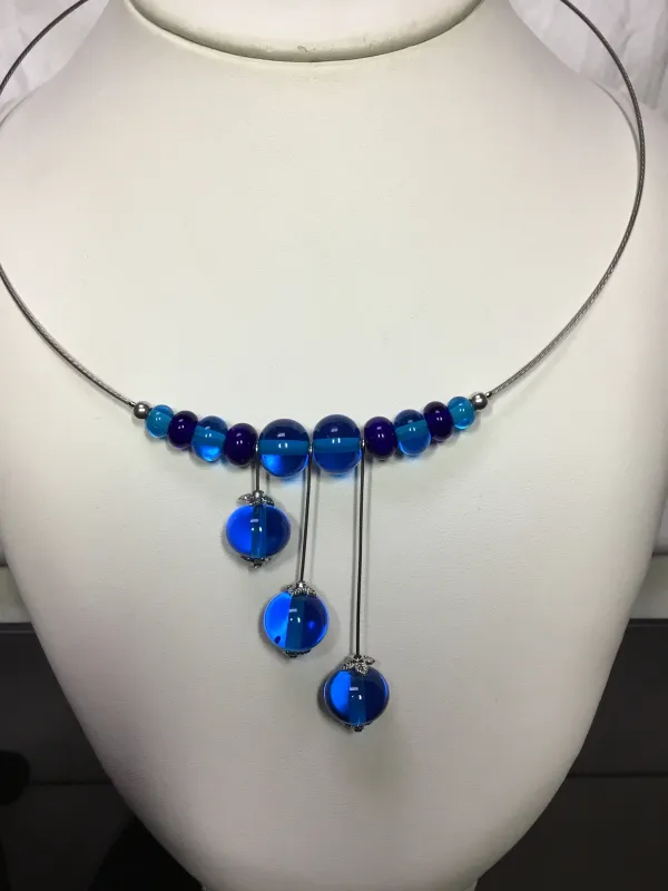collier perles de verre