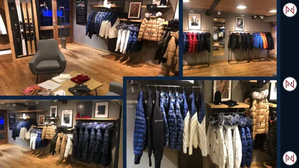 Intérieur de la boutique NIVOSE de Morzine